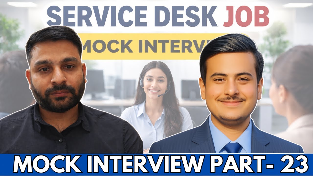 Technical Support Mock Interview | Servicedesk Question & Answers 2026 | Must Watch