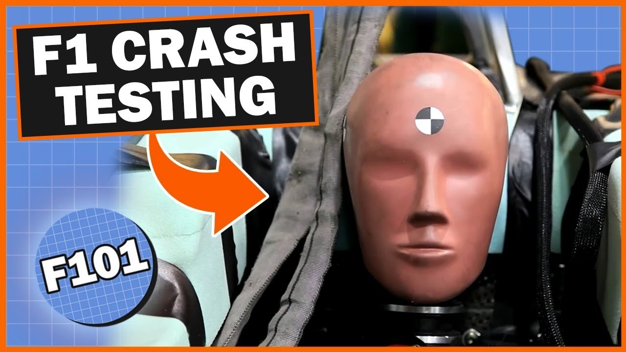 What happens during F1 crash testing?