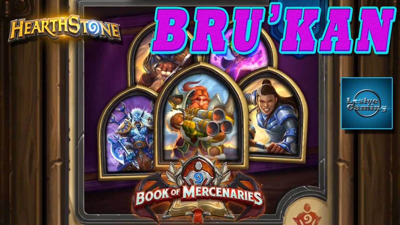Hearthstone - Book of Mercenaries - Bru'kan (All 8 Enemies)