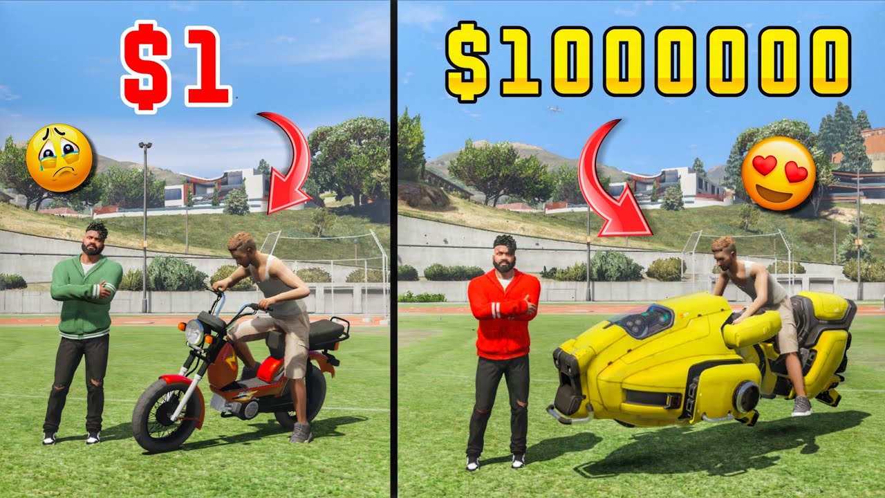 $1 to $1,000,000 Super Bike Upgrade in GTA 5!