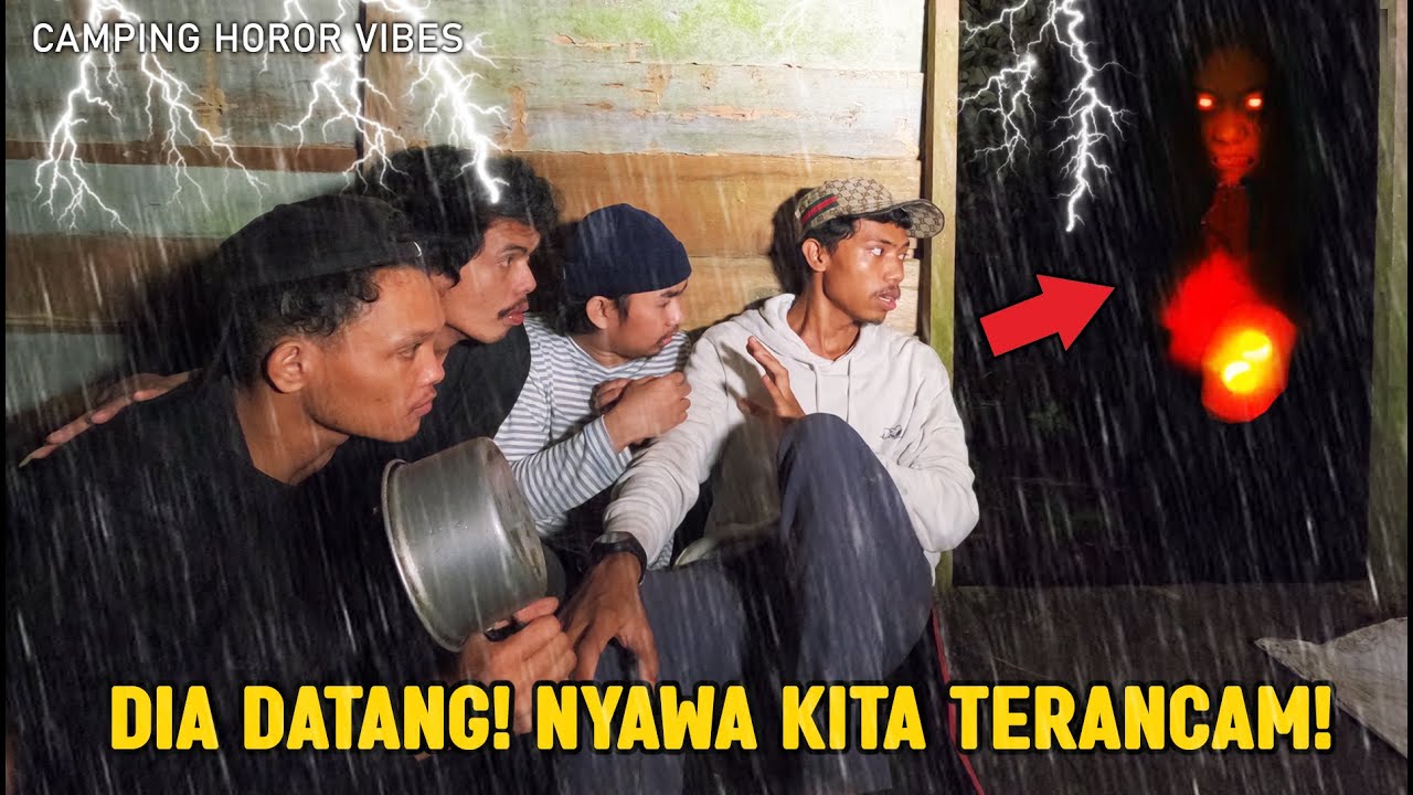 NEKAT CAMPING DI RUMAH PENGANUT KUYANG KALIMANTAN! NYAWA KITA TERANC4M! (Hujan Badai)