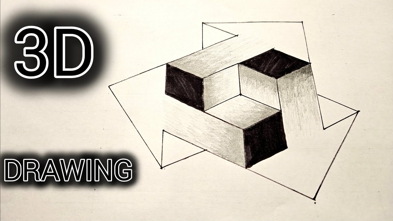 We draw a 3D picture by cells