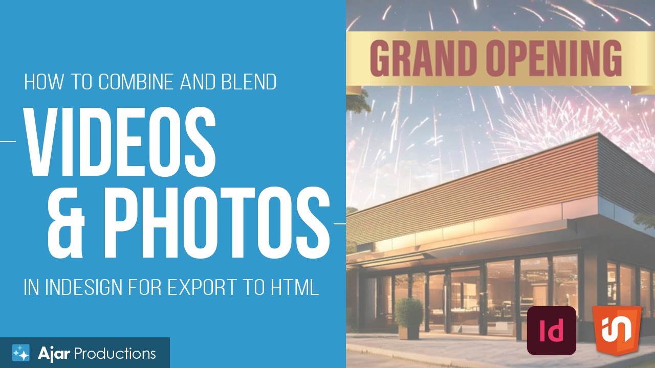 How to Combine and Blend Videos and Photos for Export to HTML with in5