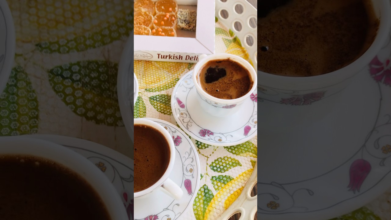#turkish #hospitality ☕️ #antalya Turkey 🇹🇷 #coffee #turkishcoffee #cafe #citylife #enjoytime 📽️