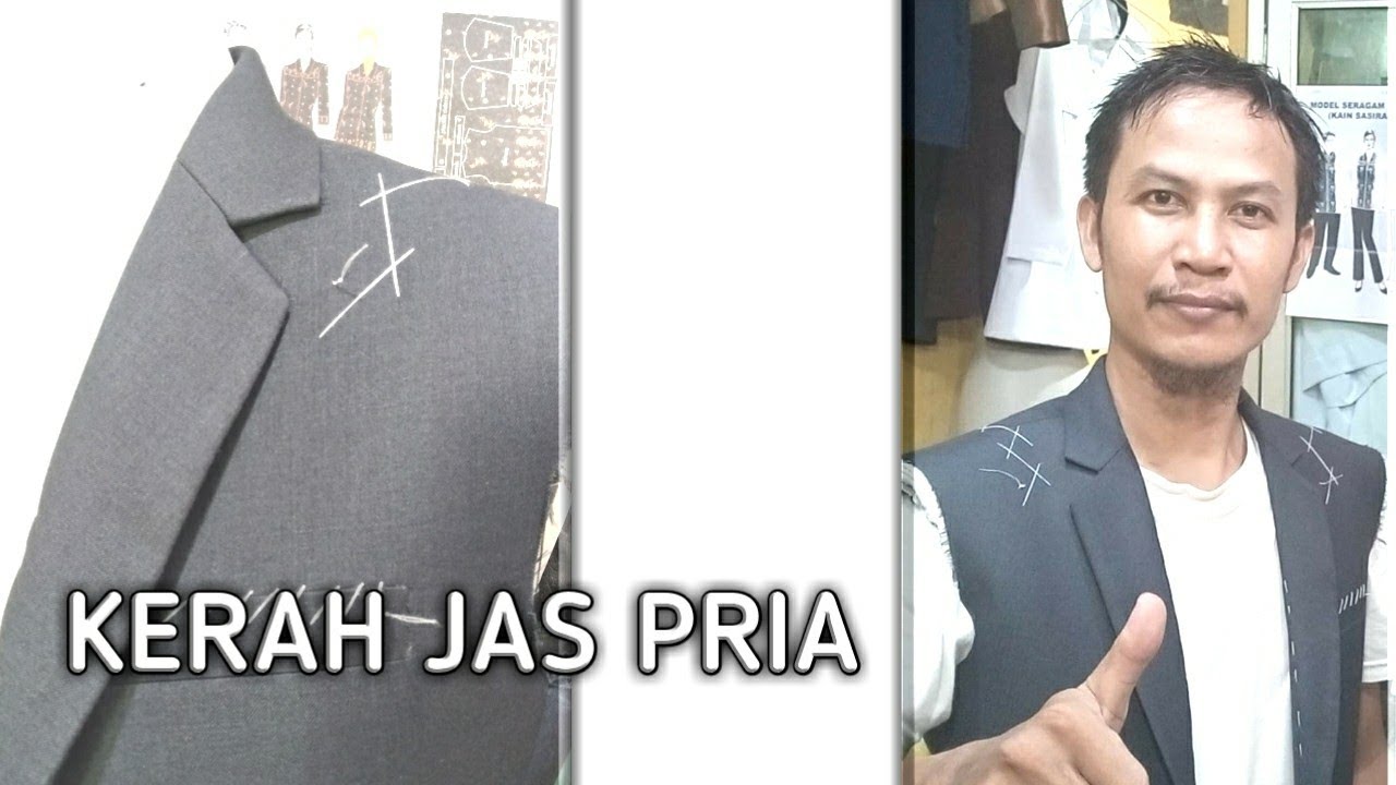 TUTORIAL KERAH JAS PRIA |MUDAH BUAT POLA KERAH JAS |BAGAIMANA JAHIT KERAH JAS |HANDMADE SOLUTION
