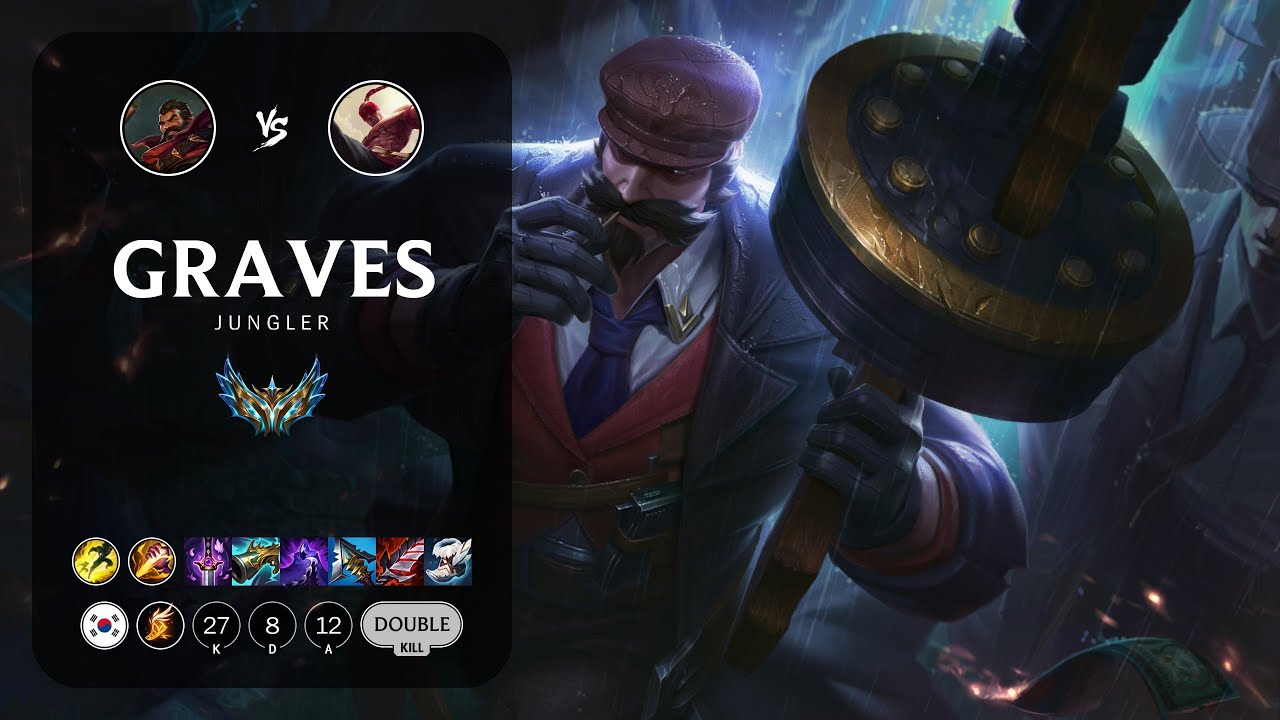 Graves Jungle vs Lee Sin - KR Challenger Patch 13.24