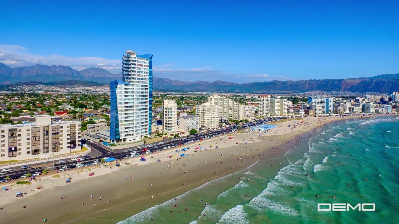 Strand Beach Cape Town Aerial Photography | Topaz Building