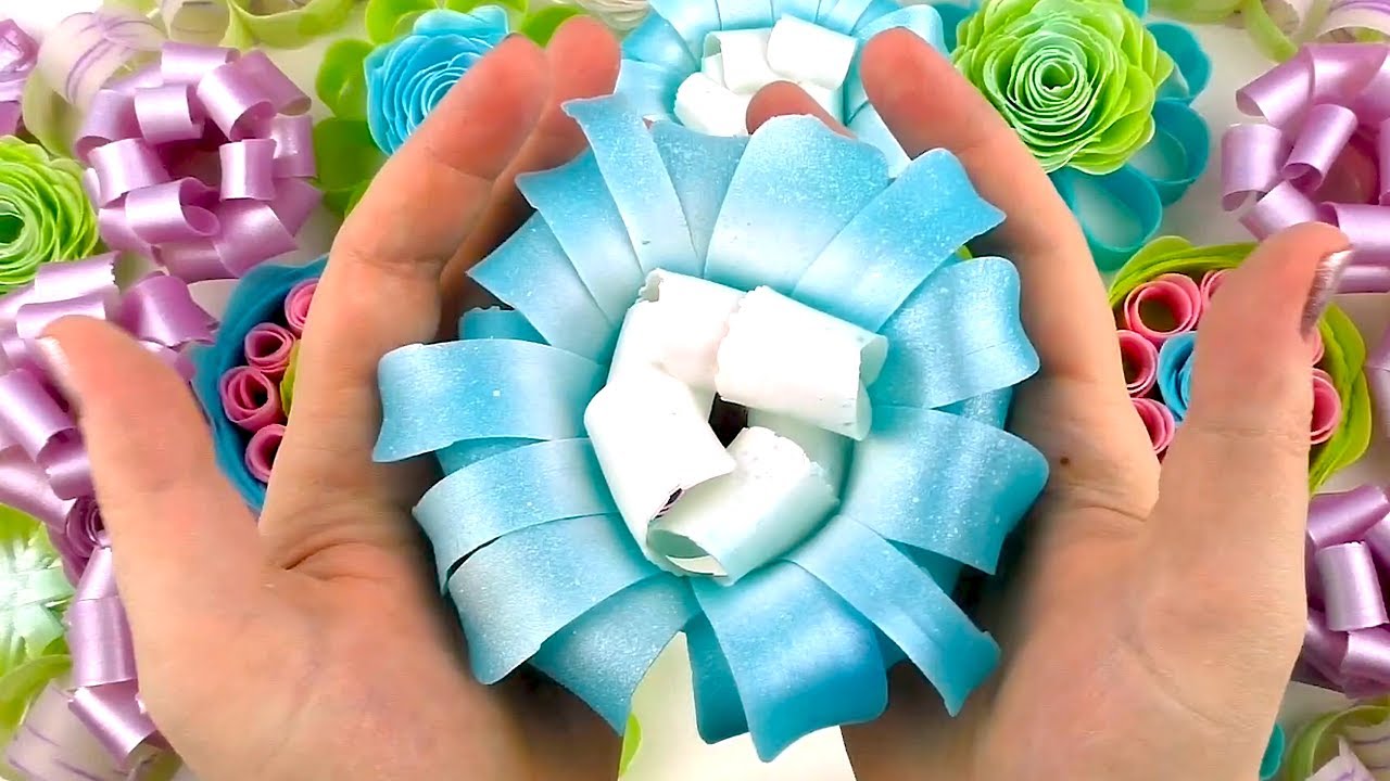 ASMR soap roses. Crushing soap flowers and soap boxes with curls. Satisfying Video. Compilation.