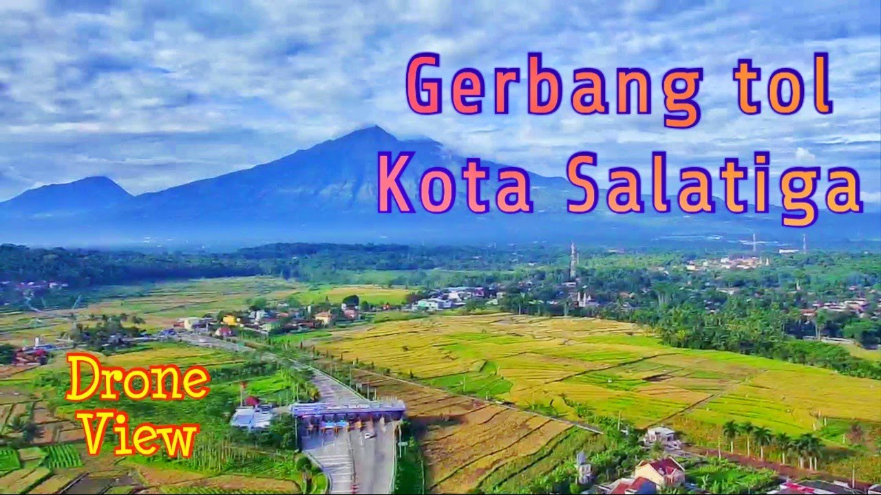 Exit tol salatiga drone view