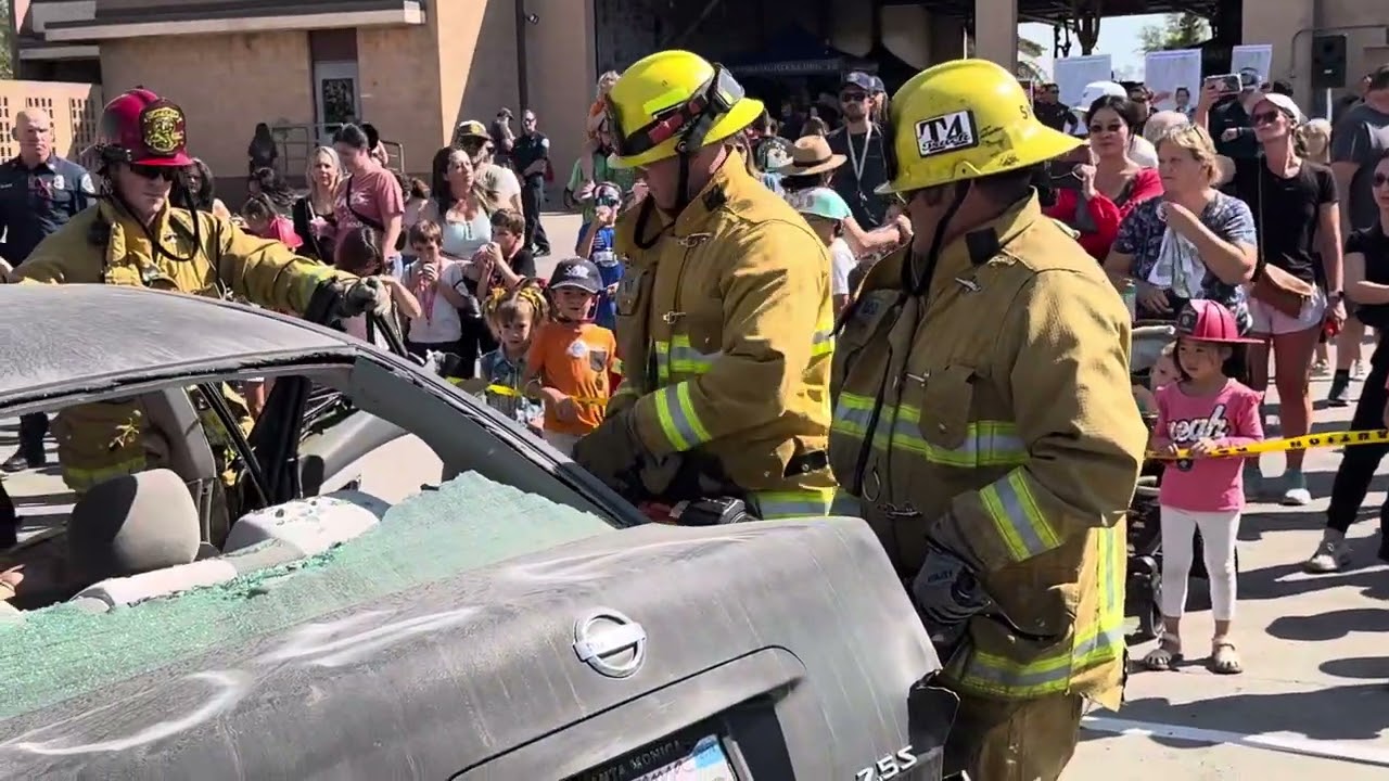 Jaws of Life Demonstration, Santee Fire Department, Santee, California.