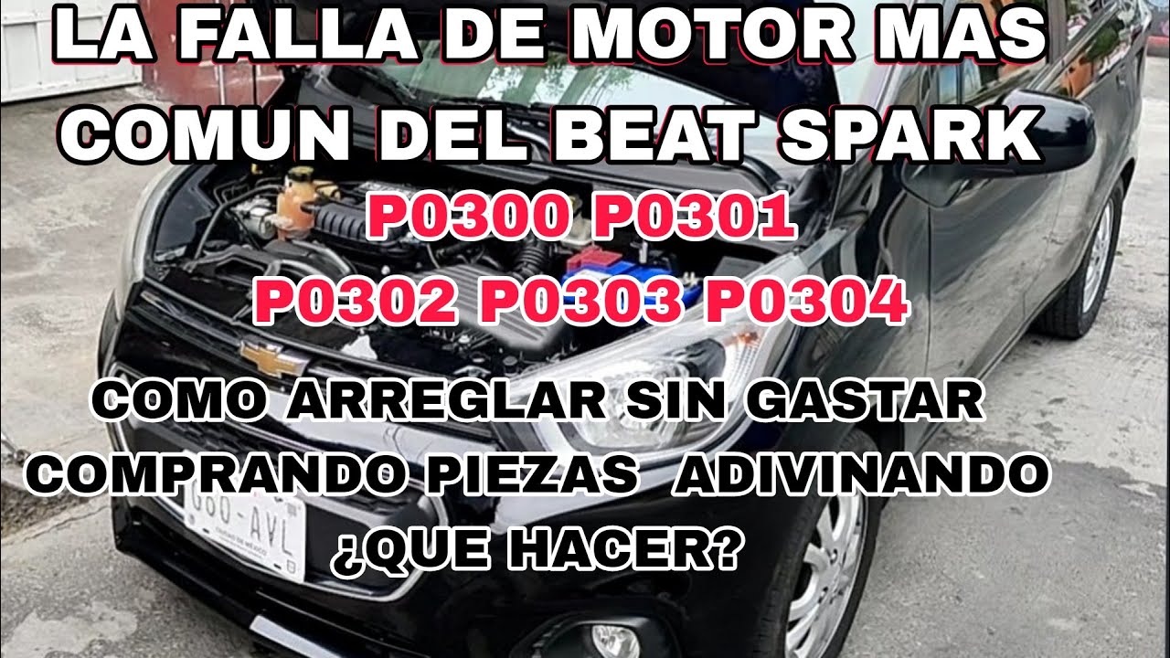 LA FALLA DE MOTOR MAS COMUN DEL BEAT SPARK P0300... P0304 COMO ARREGLAR SIN GASTAR COMPRANDO PIEZAS