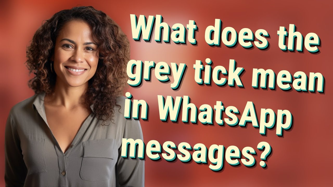 What does the grey tick mean in WhatsApp messages?