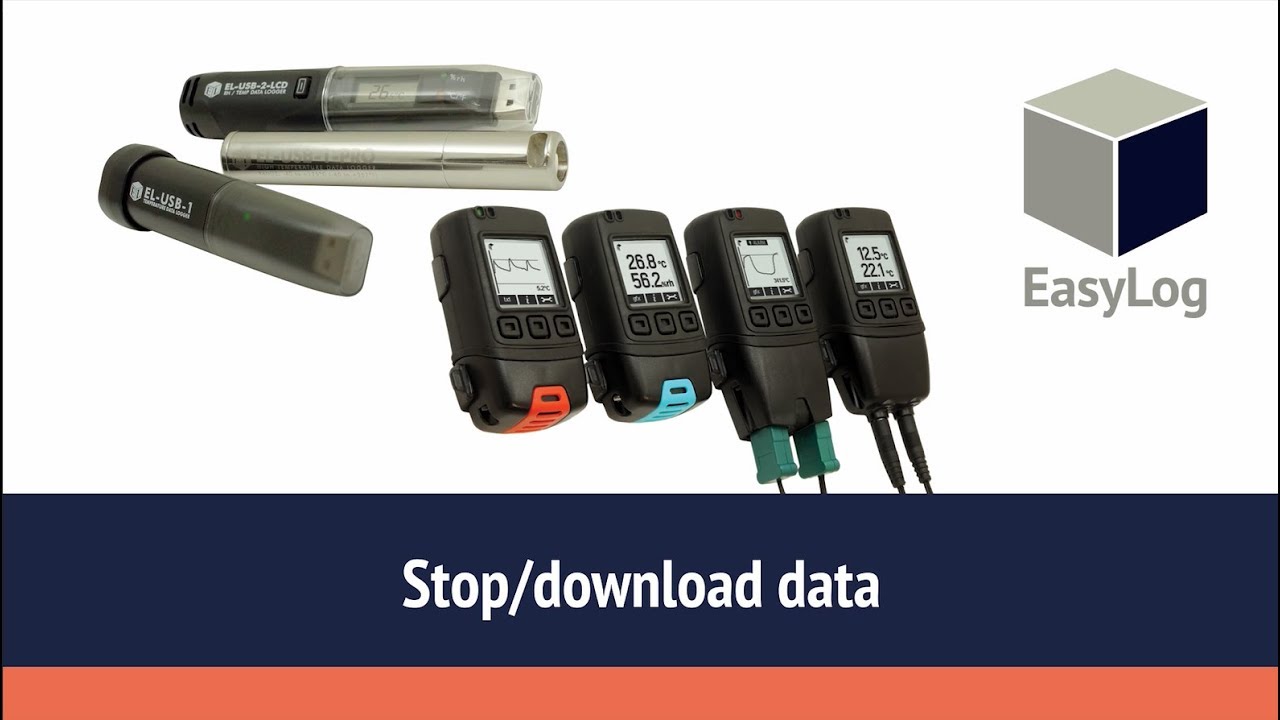 How to Stop and Download Data from Your EasyLog Data Logger