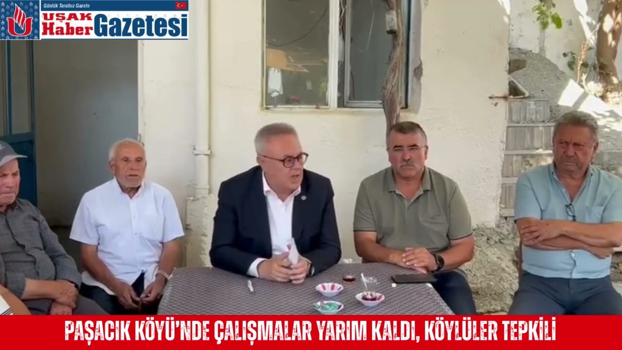 Paşacık Köyü’nde Çalışmalar Yarım Kaldı, Köylüler Tepkili