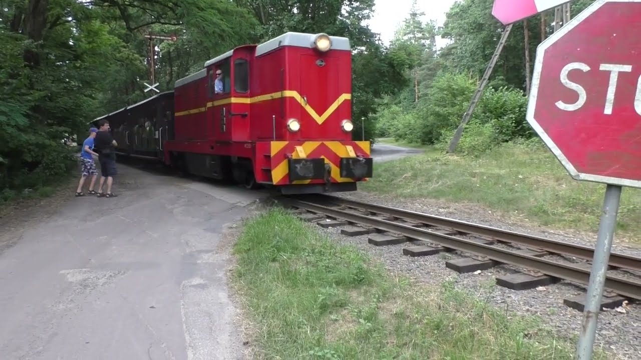 Kolej Wąskotorowa w Rudach - Lxd2-373 z pociągiem specjalnym w kierunku Rybnik Paproć - 2018