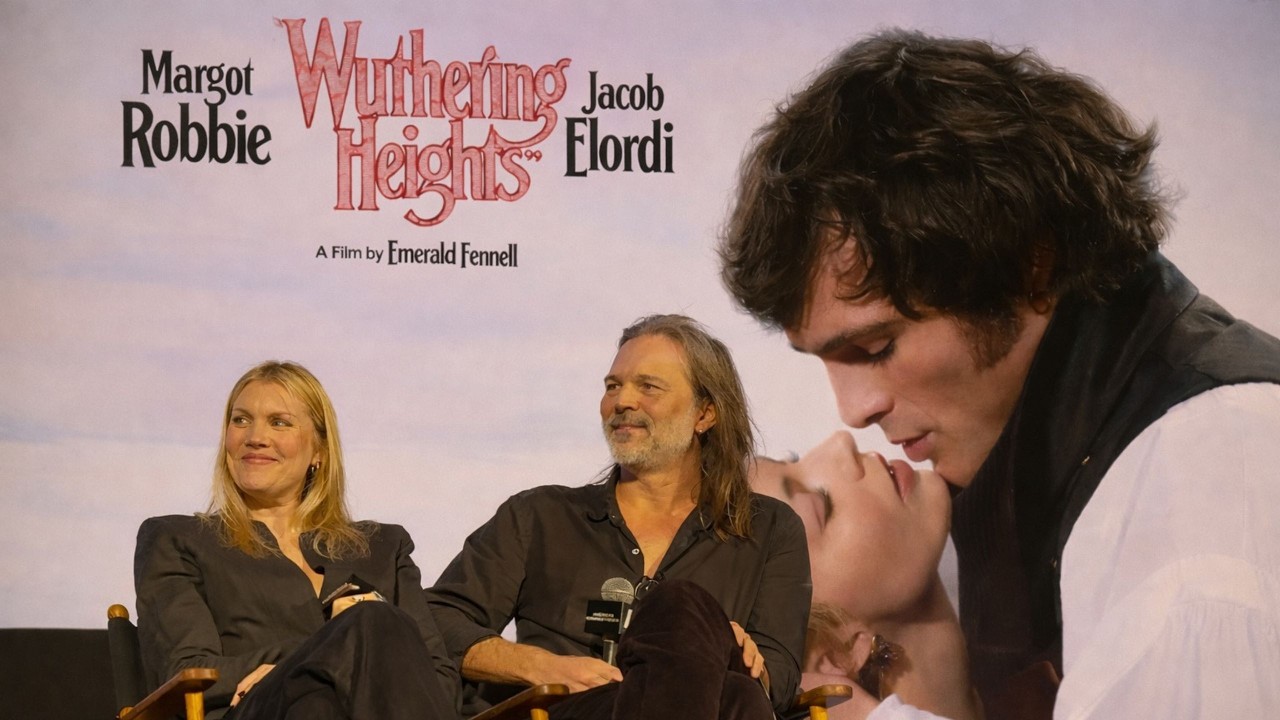 Director Emerald Fennell & DP Linus Sandgren talk about the steamy movie Wurthing Heights at Q&A