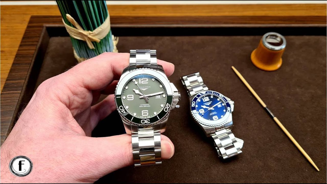 Longines HydroConquest 43mm grün und blau / Referenz L3.782.4.06.6 und L3.782.4.96.6 / Hands On