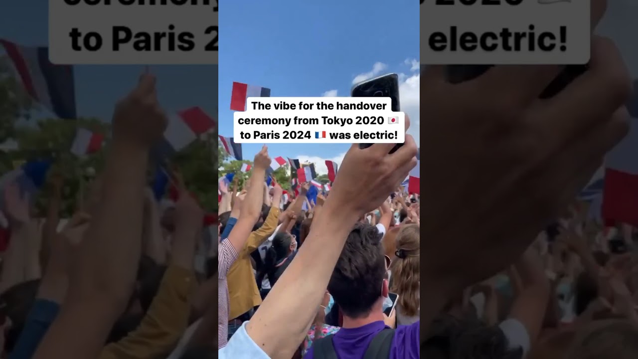 Paris during the olympics handover ceremony 