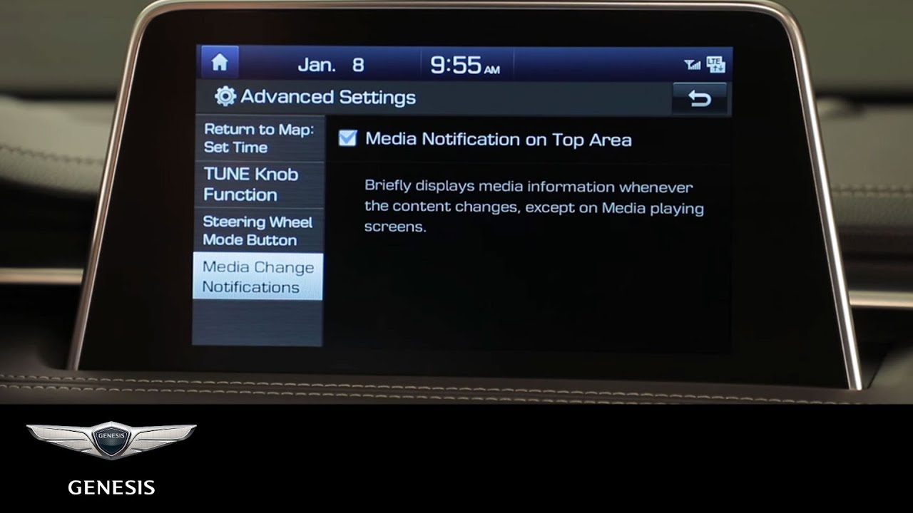 Media Change Notification I Genesis G70 | How-To | Genesis USA