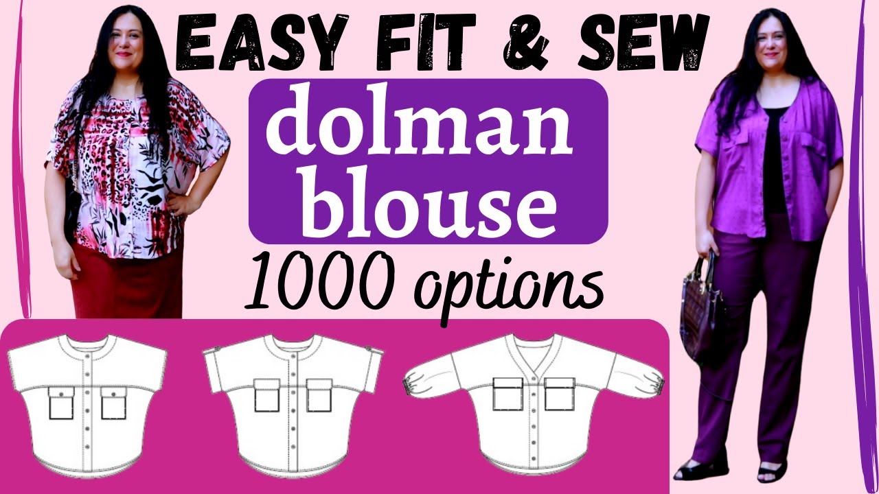 Super relaxed sewing! CUTE DOLMAN WOVEN TOPS. 1000 options. Shoreline (Pattern Emporium).