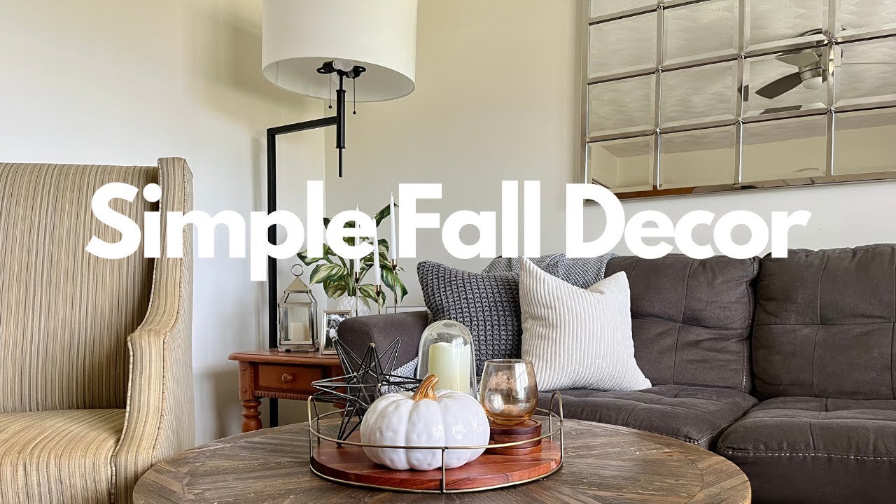 MINIMALIST FALL DECOR decorate w/ me
