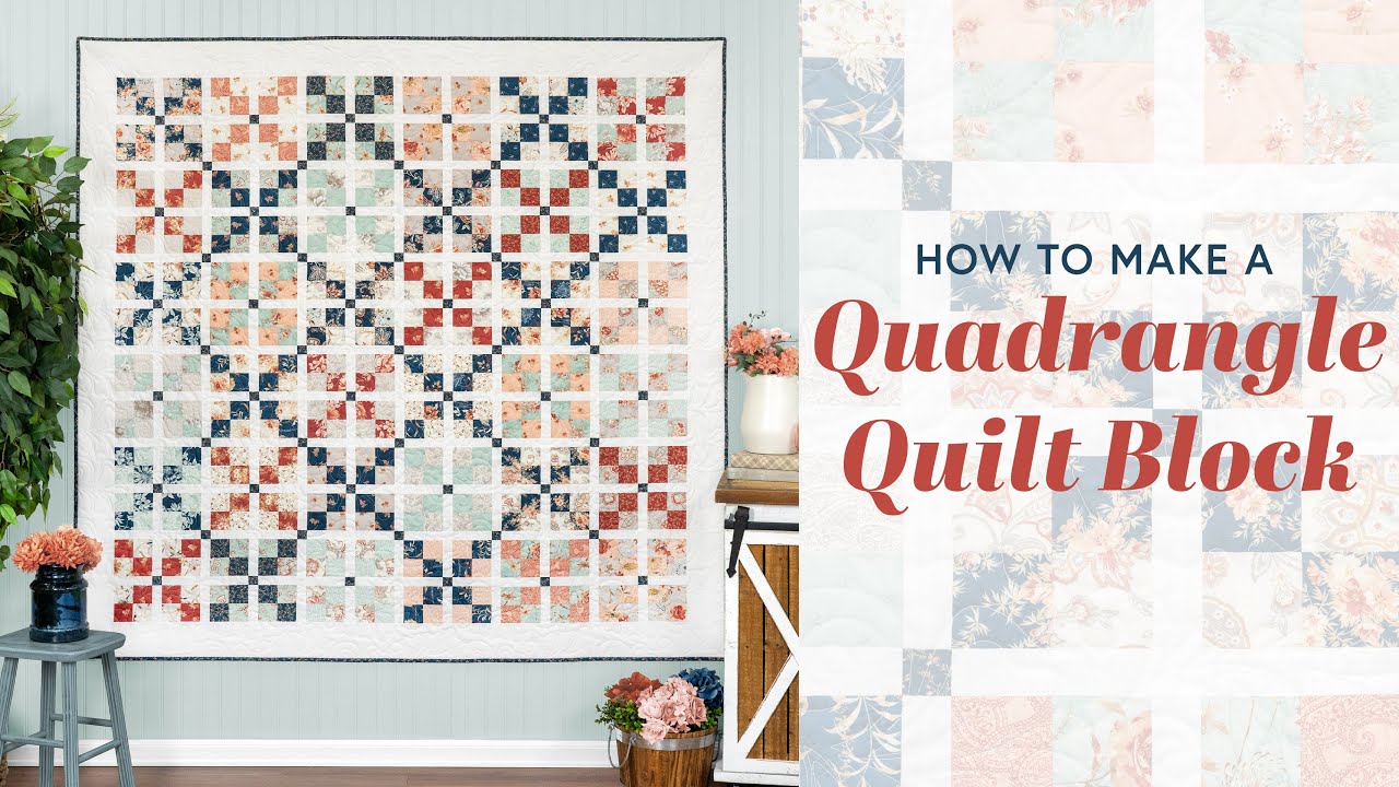 How To Make A Quadrangle Quilt Block | Shabby Fabrics