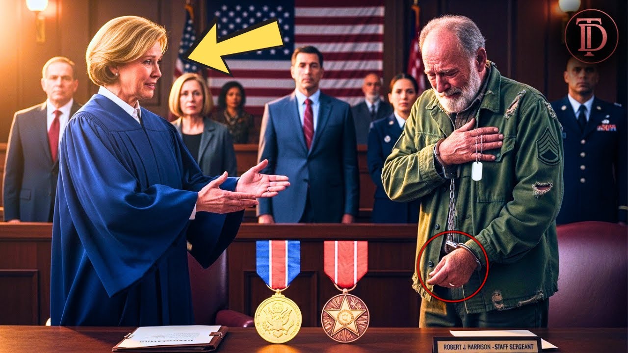 Суд над пожилым ветераном состоялся — затем судья узнал его имя, и весь зал суда встал