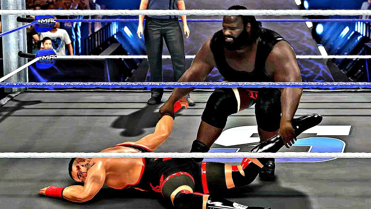 WWE 2K25 BRON BREAKKER VS MARK HENRY INTERCONTINENTAL CHAMPIONSHIP MATCH SMACKDOWN! 
