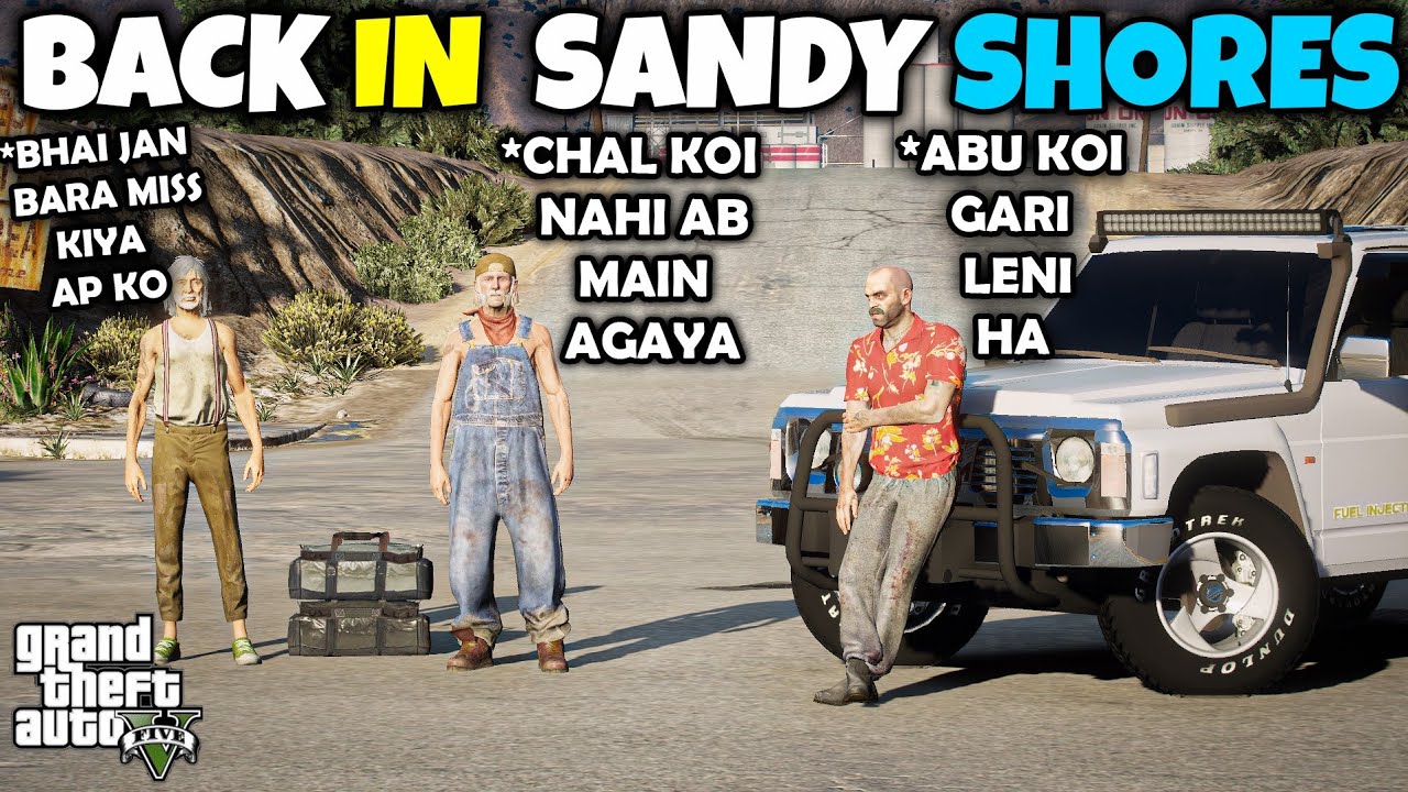 Trevor Going Back To Sandy Shores | NISSAN PATROL | GTA5 | Real Life Mods #154 | URDU |