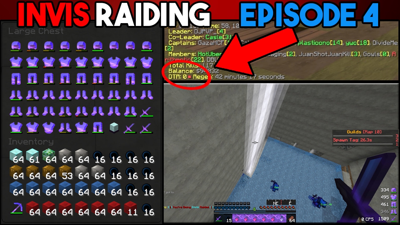 INVIS RAIDING - *RICHEST* RAID OF THE MAP?! & GETTING INTO SO MANY BASES [4]