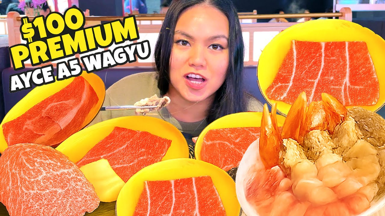 ПЕРВЫЙ РАЗ ПОПРОБУЕМ ПРЕМИАЛЬНУЮ ЯПОНСКУЮ КУРИЦУ ВАГЮ ЗА 100 ДОЛЛАРОВ | Mikiya Wagyu Shabu House