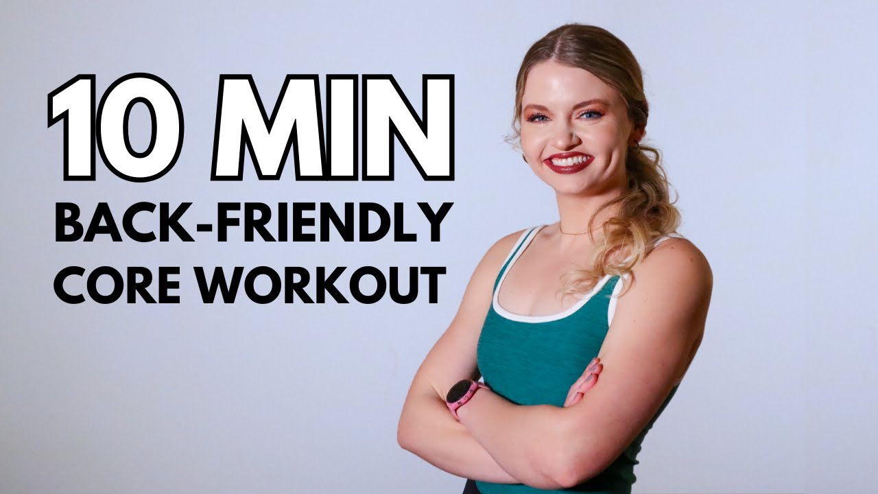 10 MIN BACK-FRIENDLY CORE WORKOUT - Beginner, apartment-friendly, single dumbbell interval workout