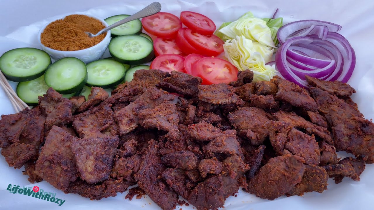 HOW TO MAKE BEST NIGERIAN BEEF SUYA & SUYA SPICE RECIPE | ABOKI STYLE