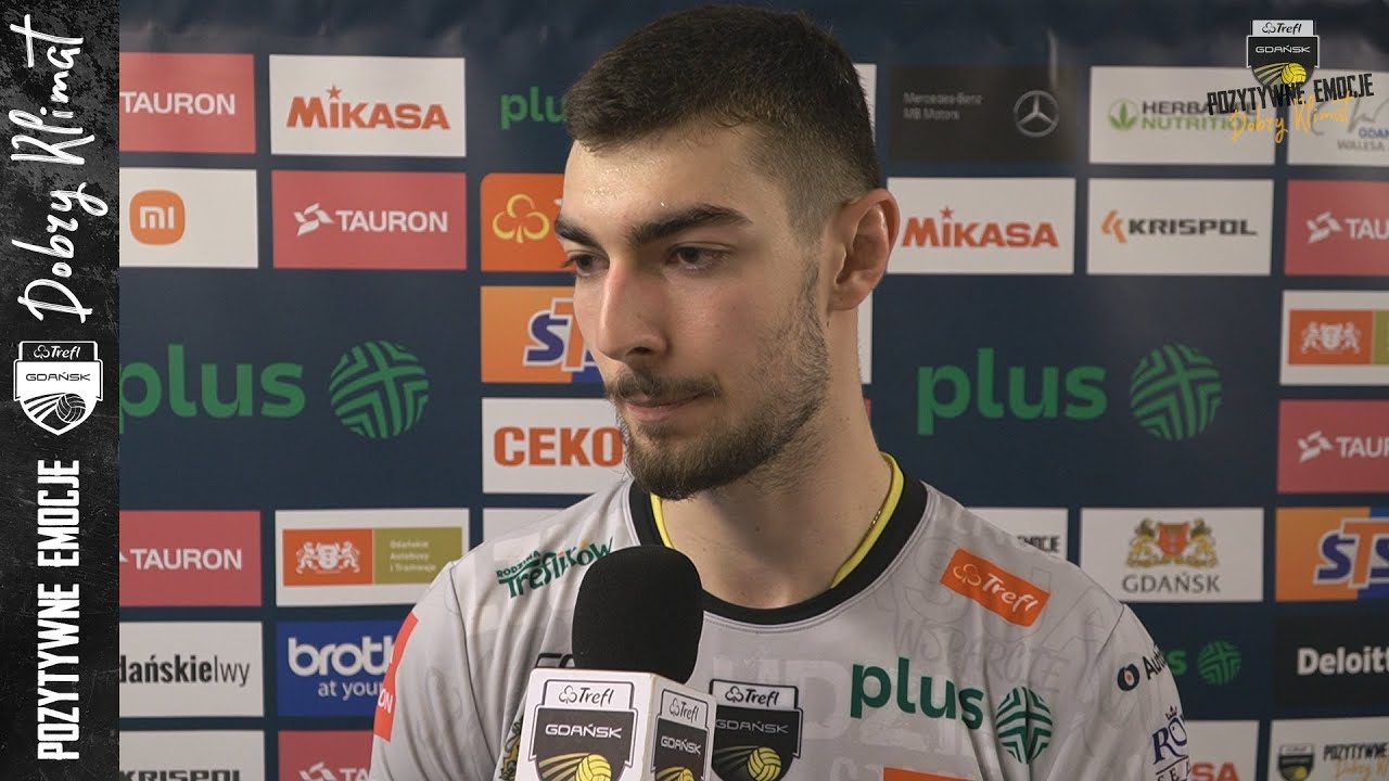 Michał Winiarski i MVP Kewin Sasak po wygranej ze Stalą Nysa | Trefl Gdańsk