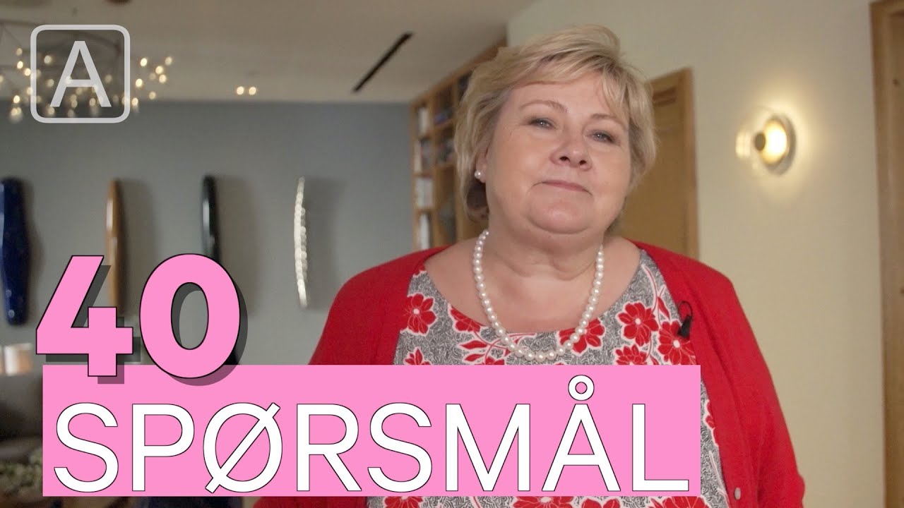 40 spørsmål: Statsminister Erna Solberg