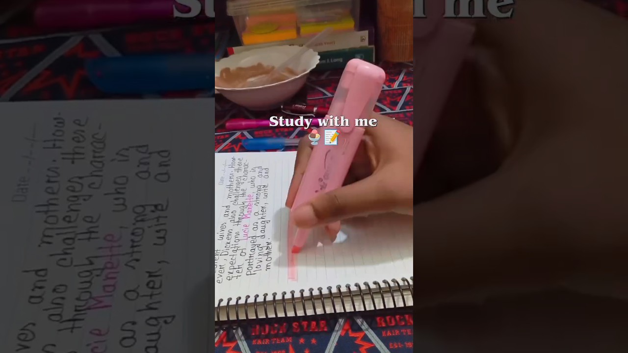Study with me🍨📝 #studywithme #studyvlog #study #student #dailystudy