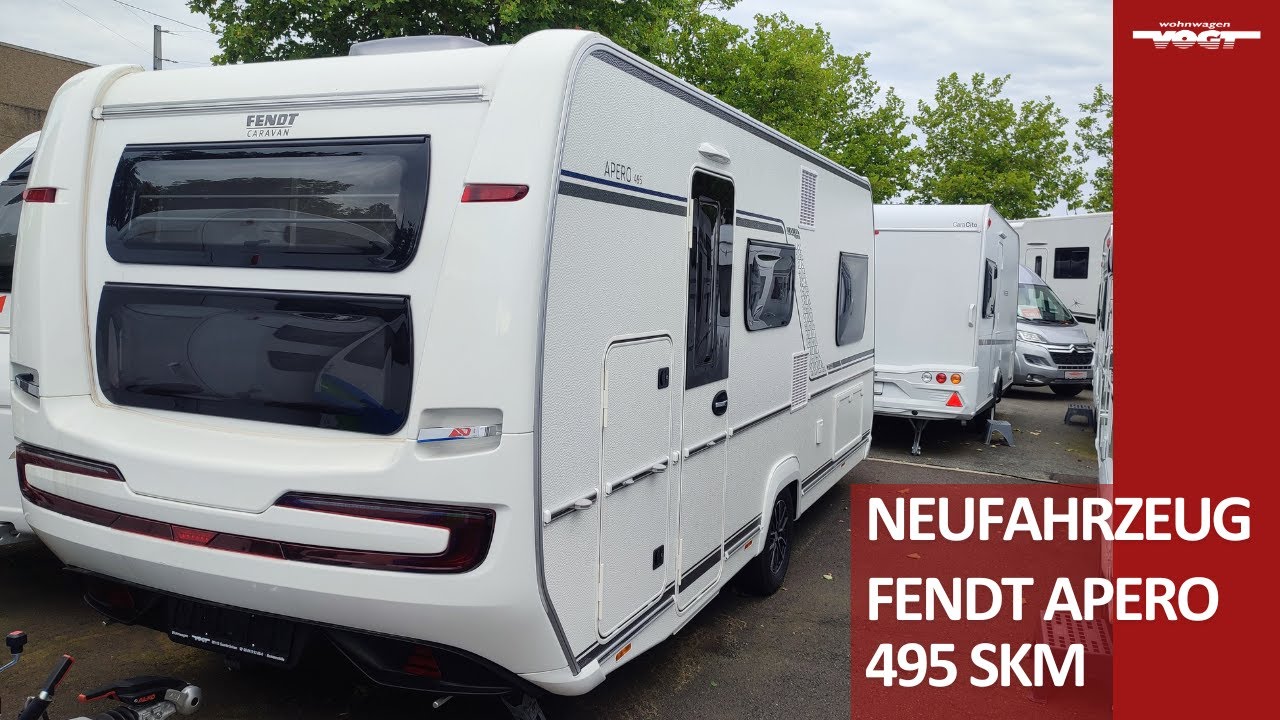 Fendt Apero 495 SKM (2023): Wohnwagen mit Etagenbett, Festbett und Seitensitzgruppe 😍