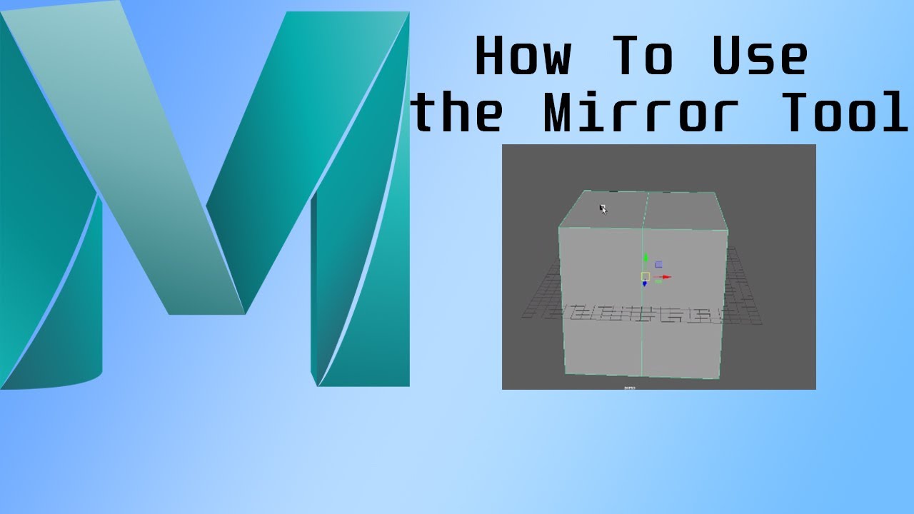Maya Tutorial How to Use the Mirror Tool