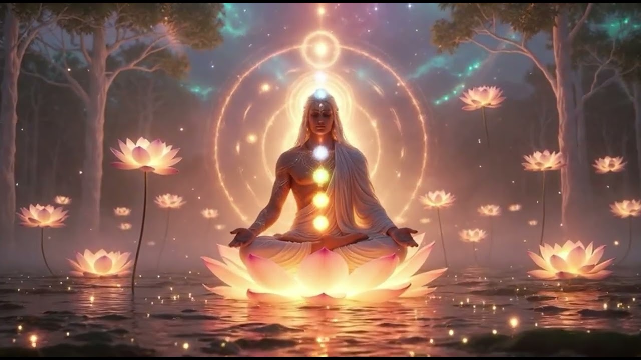 Cosmic Lotus Meditation Music for Stress Relief & Deep Calm 5-hour |  sleep | RNCS