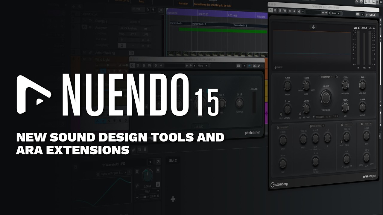 Новые инструменты для звукового дизайна | Новые возможности Nuendo 15