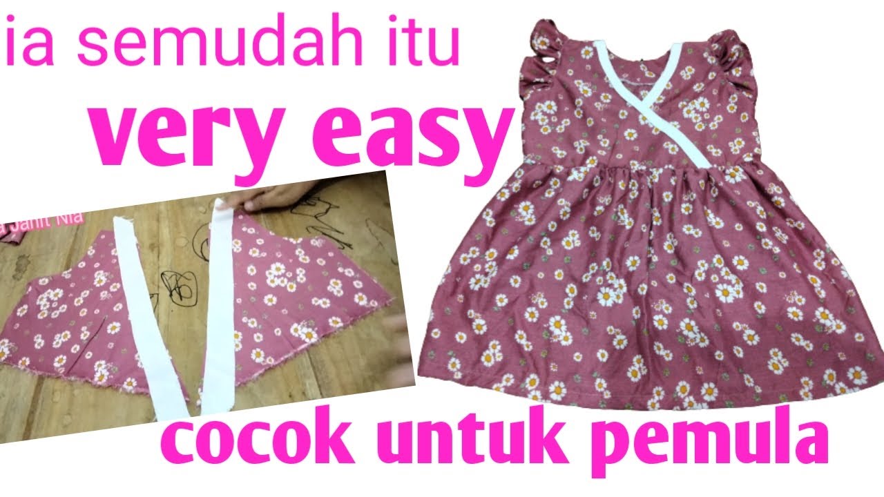 Cara membuat baju anak perempuan Lucu model kimono
