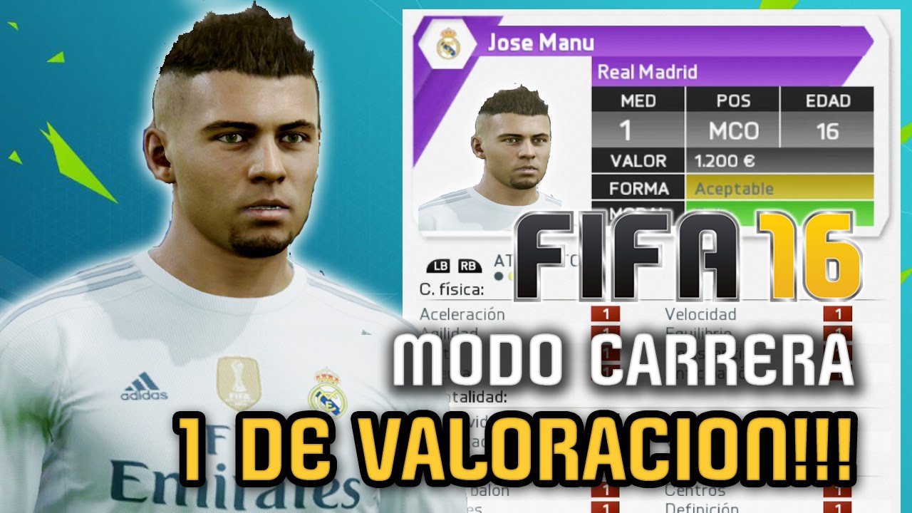 1 DE VALORACION - El Peor Jugador de la Historia de Modo Carrera - FIFA 16