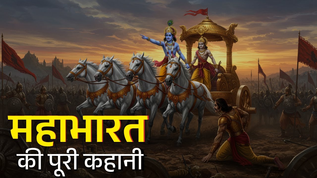 महाभारत की पूरी कहानी | The Complete Story of Mahabharata in Hindi | सम्पूर्ण महाकाव्य