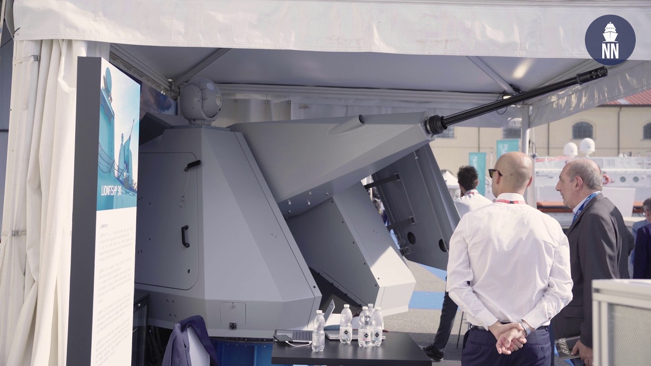 Новая корабельная артиллерийская система Lionfish 30 от LEONARDO на выставке Sea Future 2025