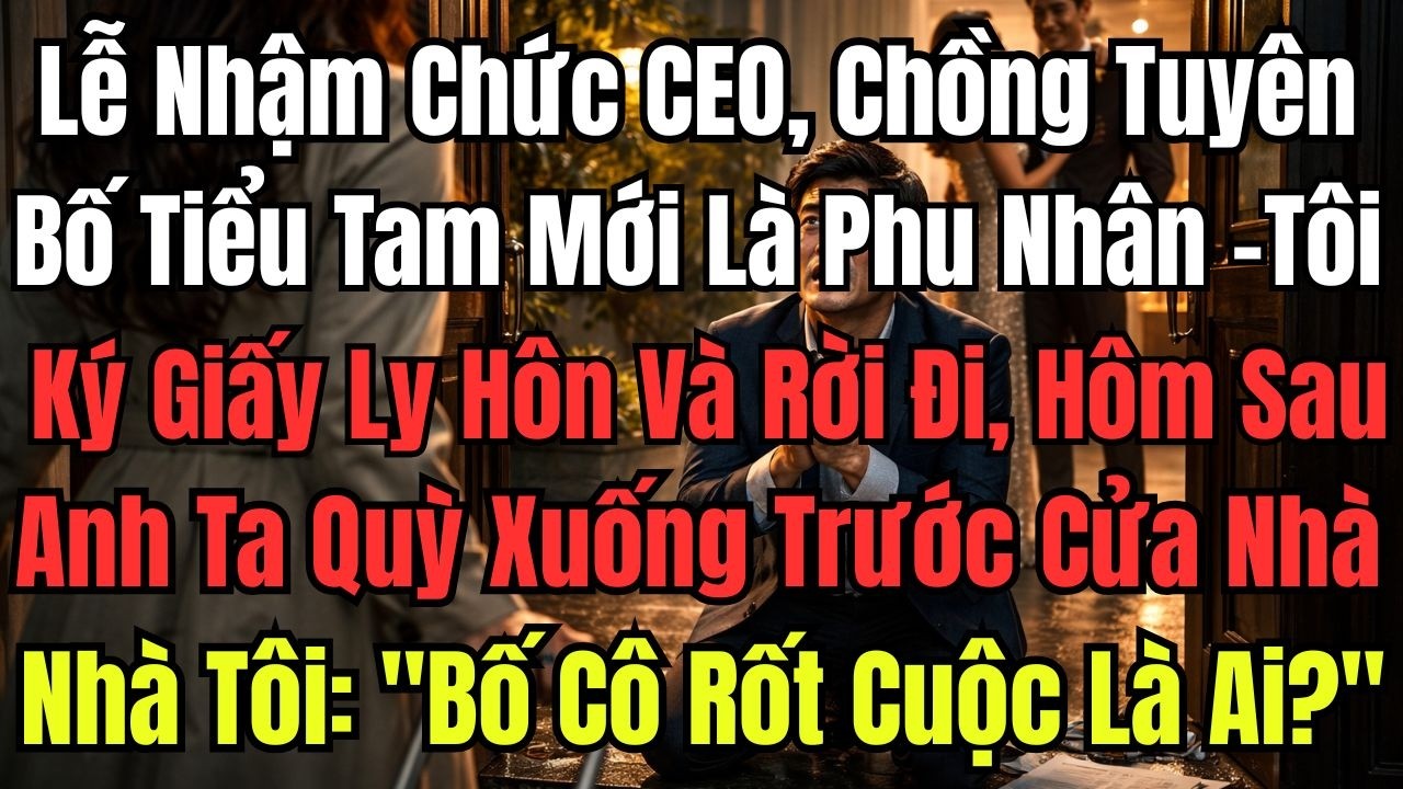 k2 66Lễ Nhậm Chức CEO, Chồng Tôi Tuyên Bố Tiểu Tam Mới Là Phu Nhân, Tôi Ký Giấy Ly Hôn Và Rời Đi, Hô