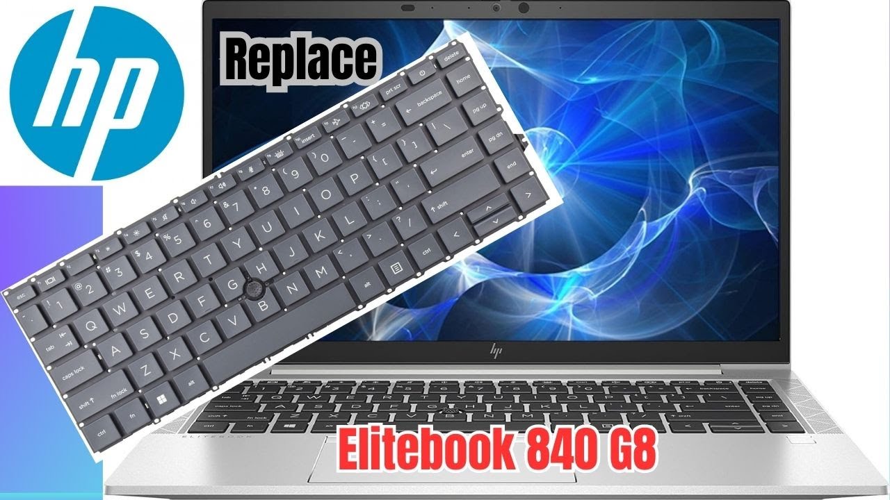 Hp Elitebook 840 G8 Replace keyboard | disassembly | #Techayaz