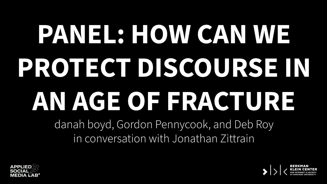 Panel Discussion: How Can We Protect Civic Discourse in the Age of Fracture?