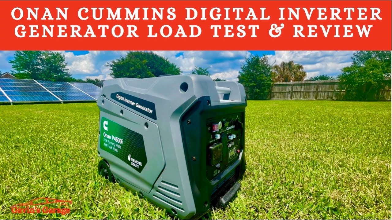 Cummins Onan 4500 Watt Digital Inverter Generator with Remote Start P4500i (Generator Review)