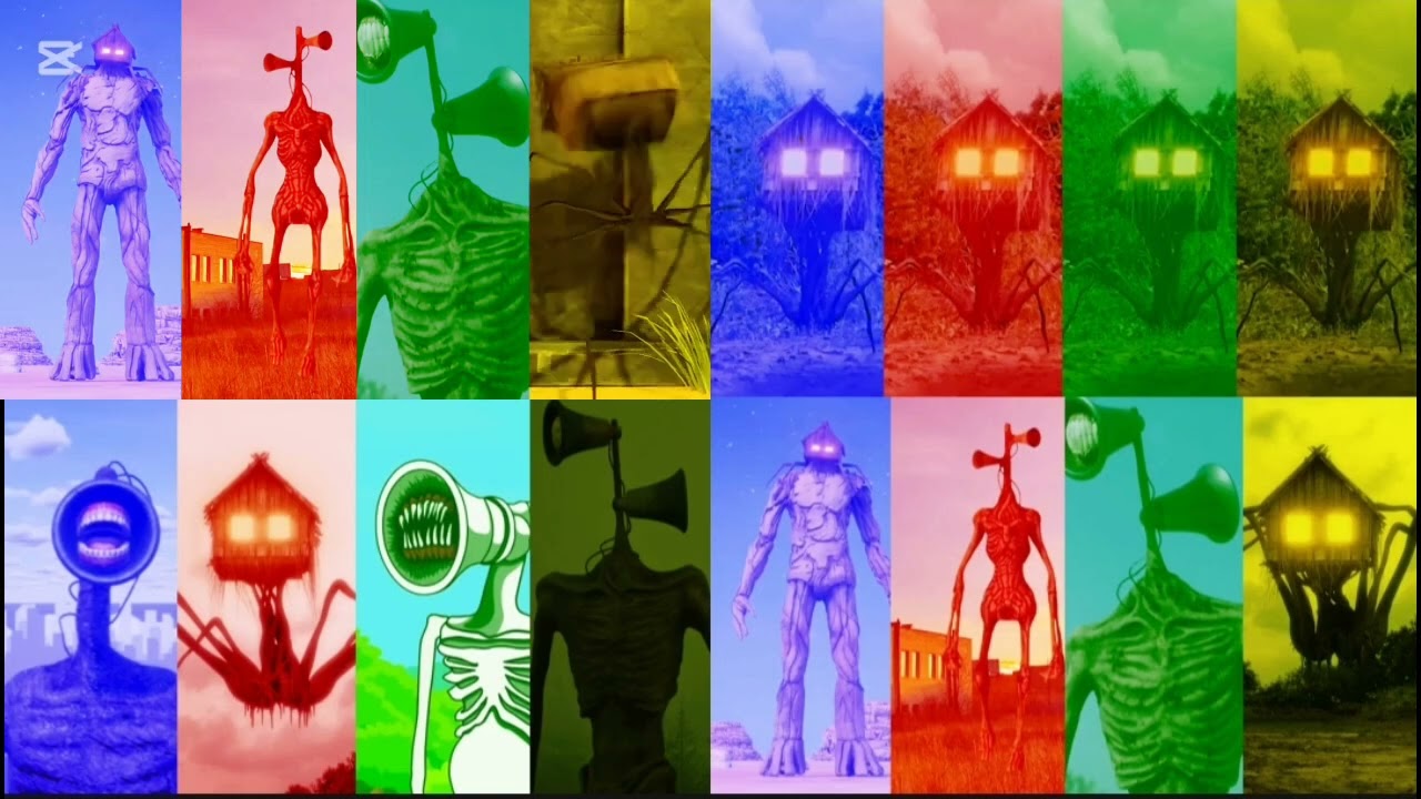 SIREN HEAD: Mega battle      #sirenhead  #megabattle  #horrorvideo  #foundfootage  #creepyencounters