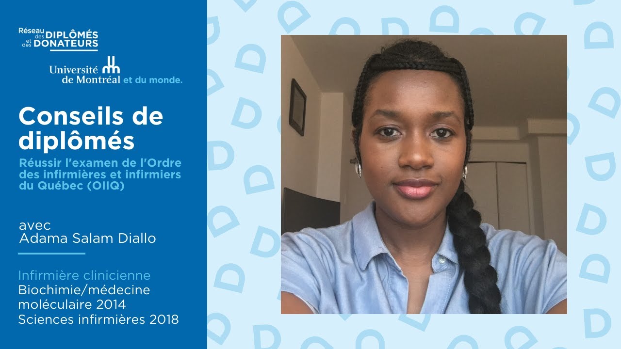 Conseils de diplômés avec Adama Salam Diallo, infirmière clinicienne au CHUM